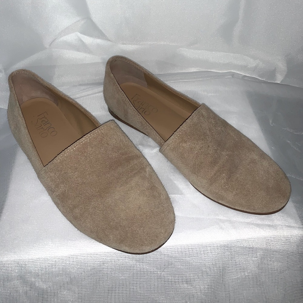 Suede Loafer Smoking Flats - FRANCO SARTO